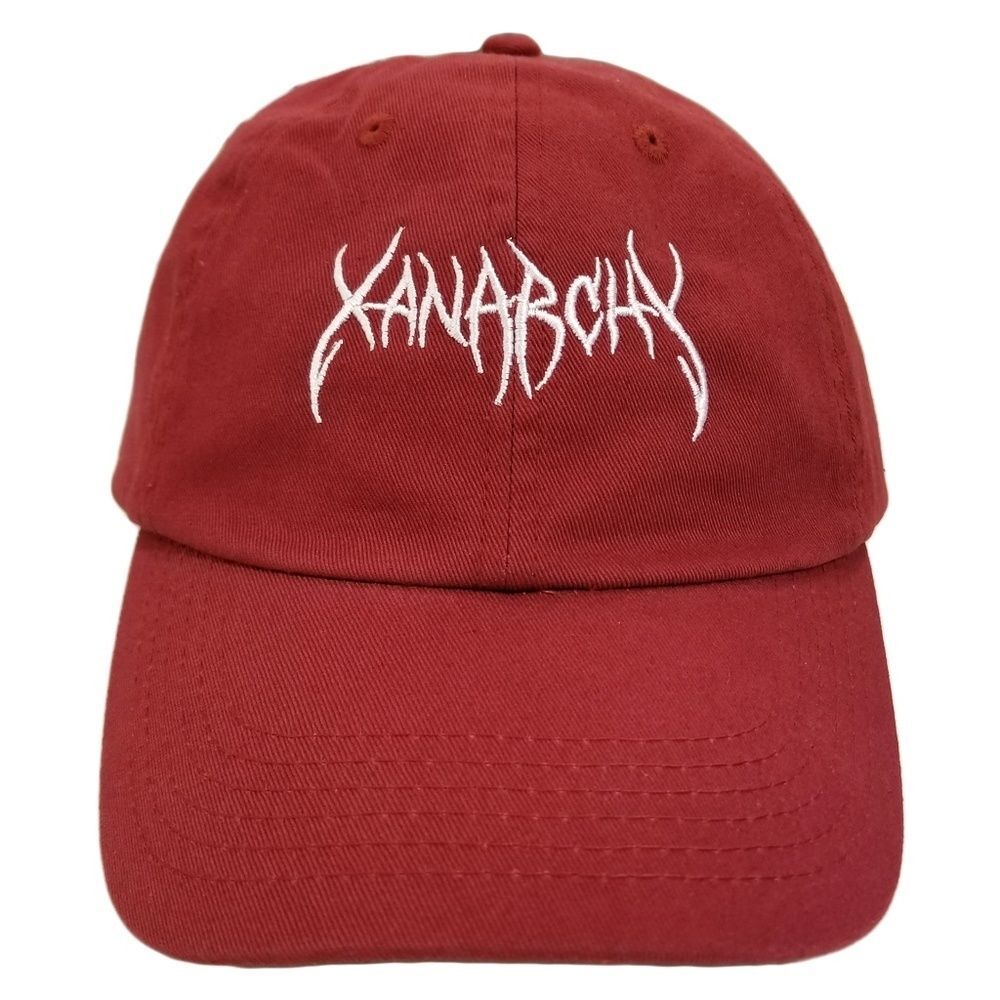 xanarchy dad hat maroon